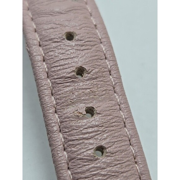 Skagen 586SSLP Womens Day Date Watch MOP Crystal Bezel Pink Leather New Battery main image 13
